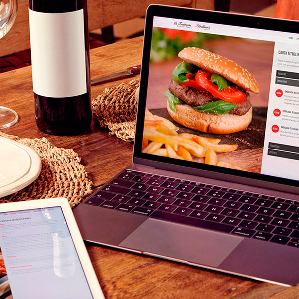 Diseño carta restaurante y desarollo web