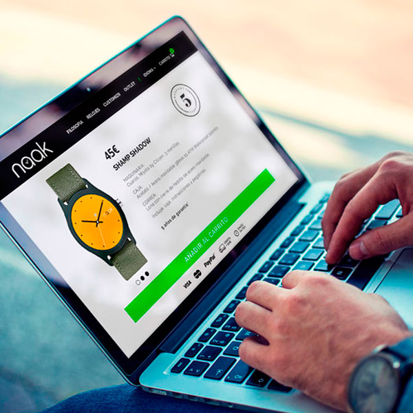 Diseño tienda online relojes